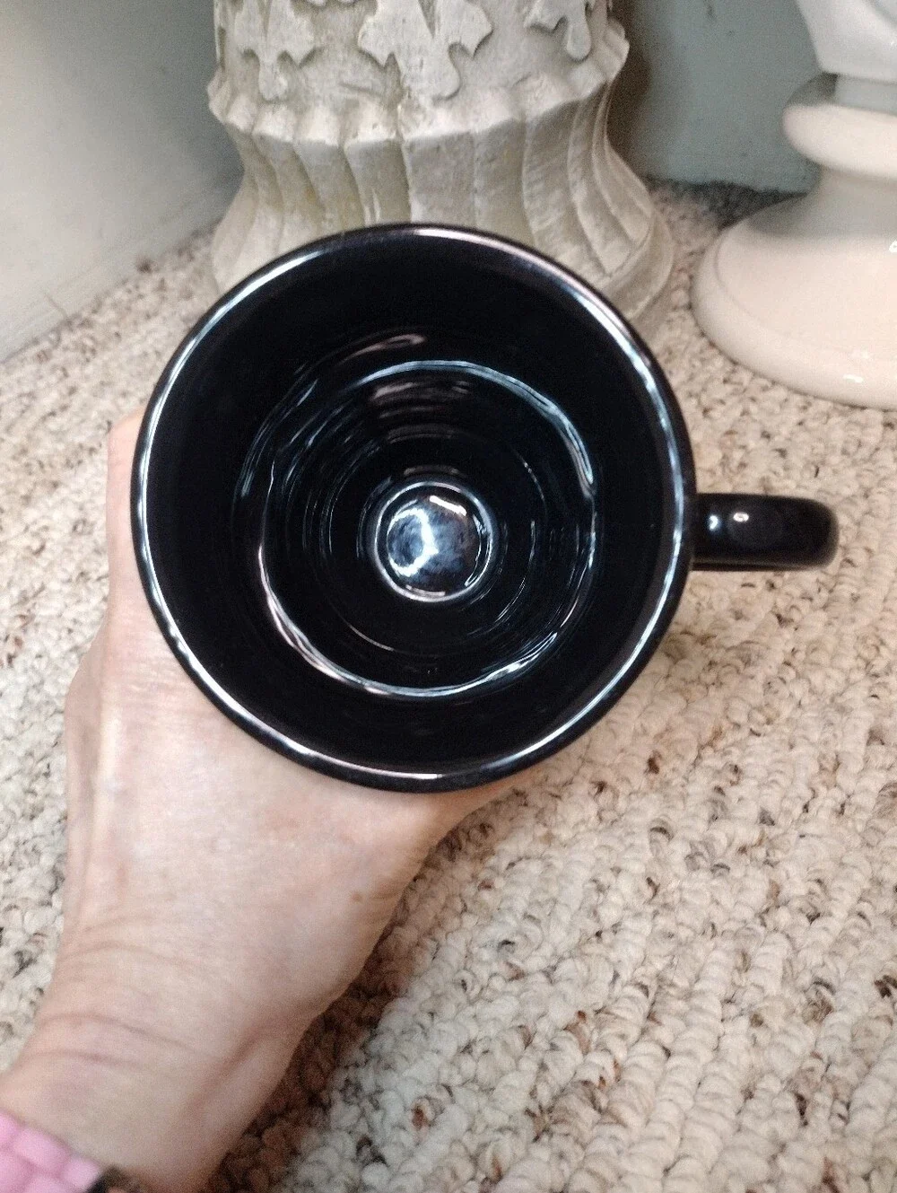 Grasslands Road "Queen of Everything" Black & White Coffee Mug - Picture 4 of 6